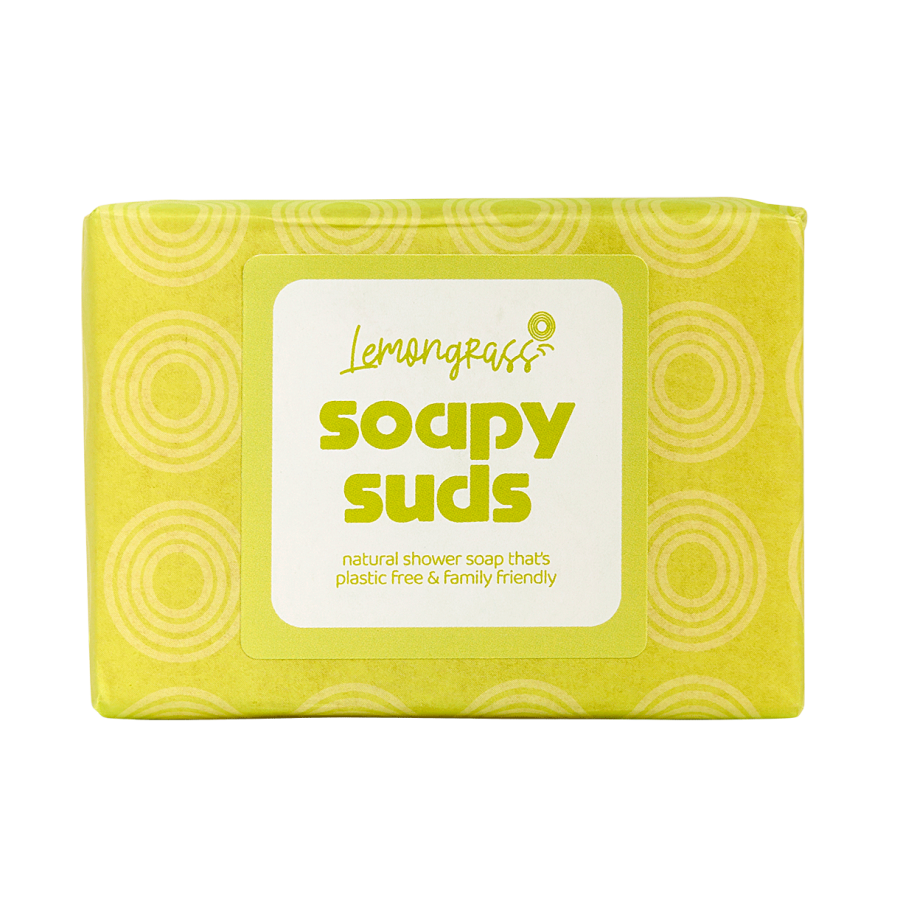 Soapy Suds Soap Bar Lemongrass 100g boobalou.co.uk